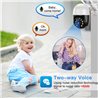 Home Security Camera Outdoor, Wireless WiFi IP Camera 360° View, Motion Detection, Two Way Talk, 1080P Full Color Night Vision